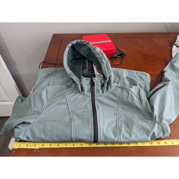 Free Country FreeCycle Hooded Jacket M Olive Green Full Zip Water Resistant Coat - Picture 8 of 12
